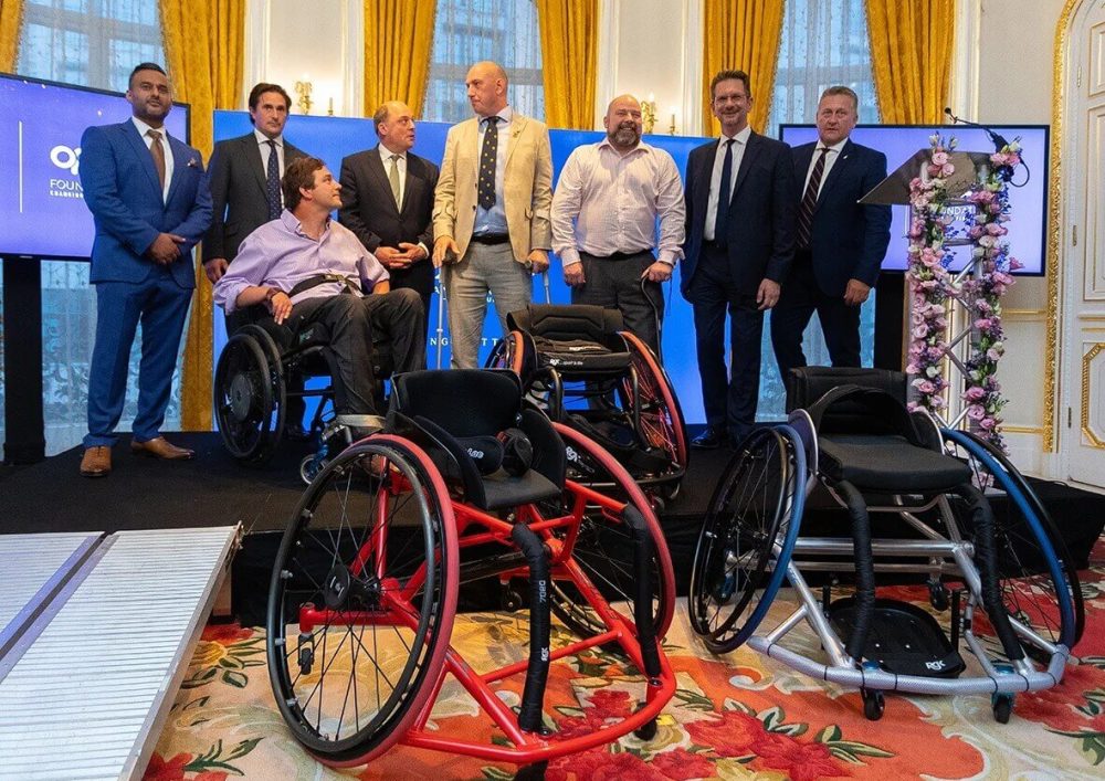 Military Veterans receive new wheelchairs from MPs.