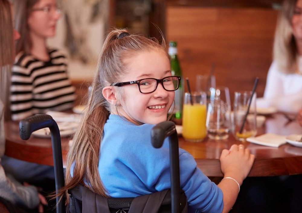 Sienna Lister: A lightweight chair means she can now get about independently
