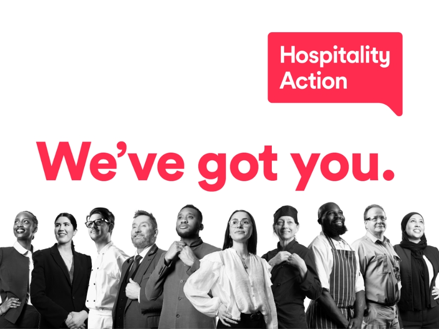 Hospitality Action campaign featuring hospitality workers with the message “We’ve got you.”
